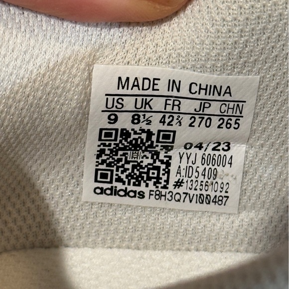 Men’s ADIDAS Spiritian 2000 Wonder White Core Green Sneakers- Size 9 - Picture 9 of 9